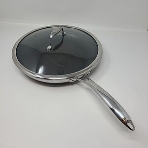 HexClad Hybrid Nonstick 12" Frying Pan Stay-Cool Handle w/ LID